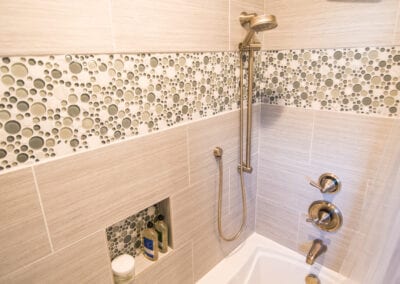 Maple Natural Tiles Bathroom Tub Modeling