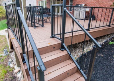 Polished Wood with strong fenced Deck Modeling